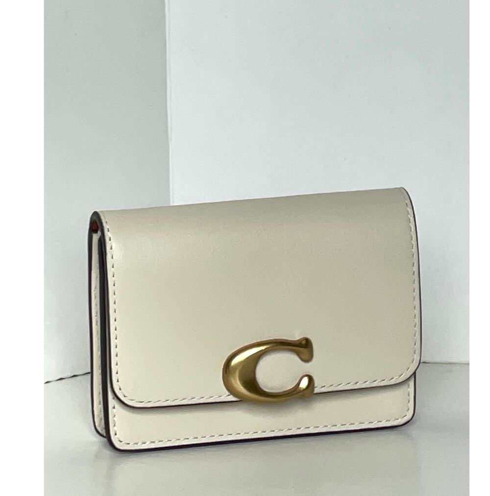Coach Bandit CH825 Chalk Calf Leather Mini Card Case